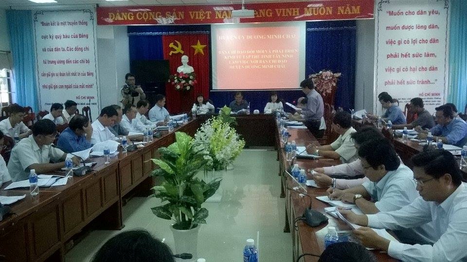 Ban Chỉ đạo KTTT tỉnh làm kiểm tra kết quả hoạt động năm 2016 của Ban Chỉ đạo KTTT huyện Dương Minh Châu